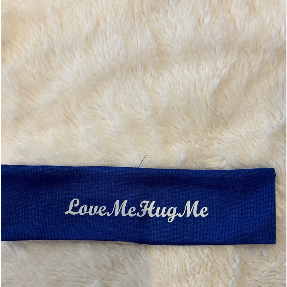 “ love me hug me headbands sold separately red blue or green